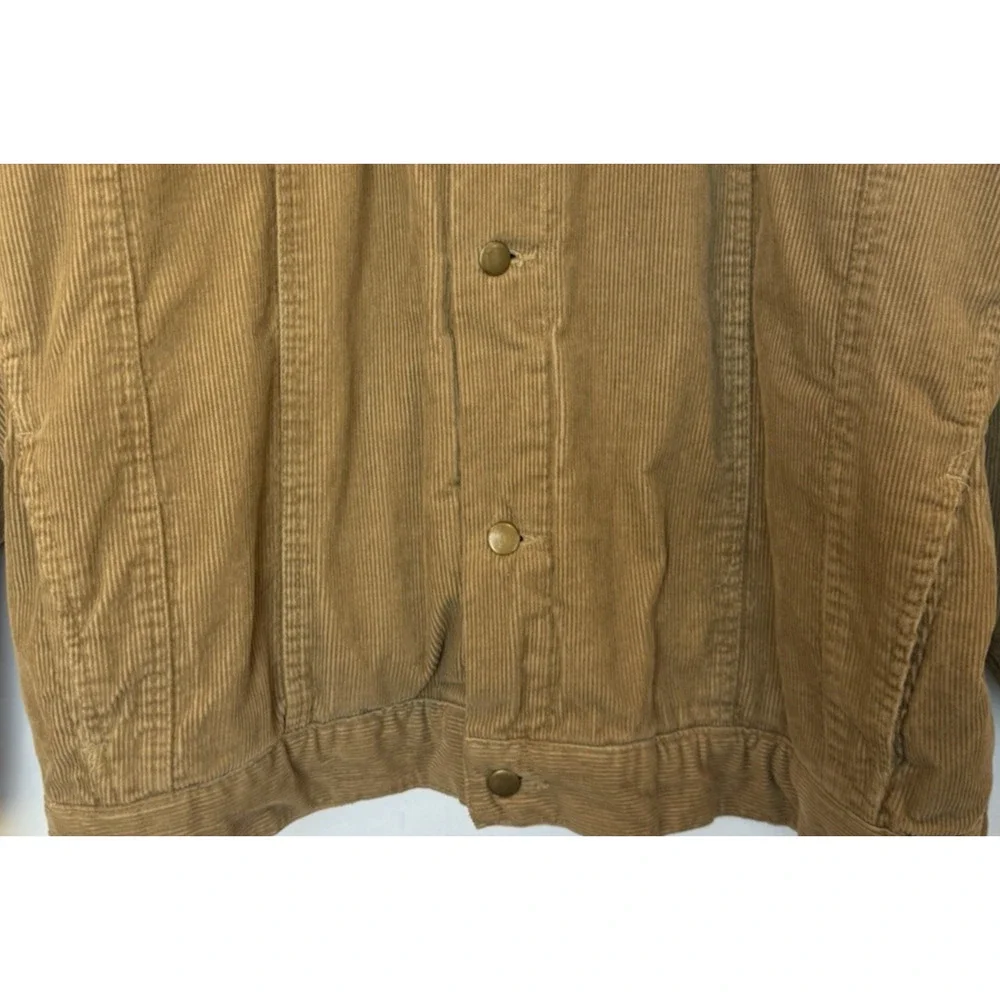 Vintage Chore Barn Coat Mens 2XL Corduroy Sherpa Marlboro Fleece Trucker‎ Jacket